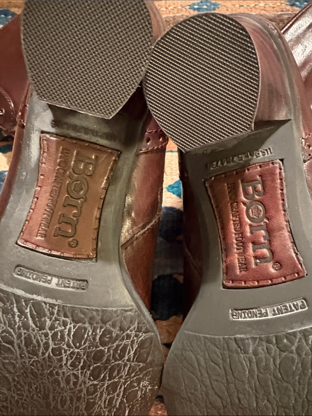 NIBWT BORN RARE Gorgeous Brown Leather Lace-Up Ankle Boots with Side Zipper-8/39 - Picture 11 of 17